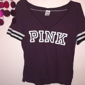 Pink Victoria's Secret Tops | Campus V-Neck